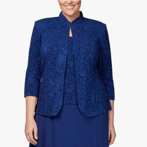 Alex Evenings Women's Gown and Mandarin Jacket